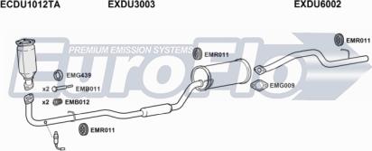EuroFlo DUCUO10 1001C - Система випуску ОГ autocars.com.ua
