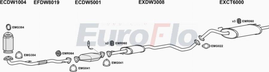 EuroFlo DWTAC18 6001A00 - Система випуску ОГ autocars.com.ua