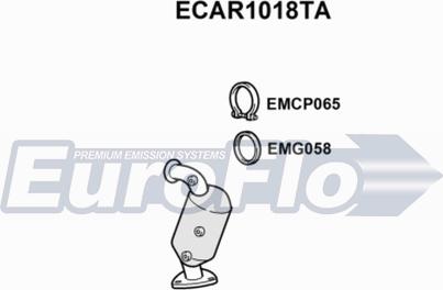 EuroFlo ECAR1018TA - Каталізатор autocars.com.ua