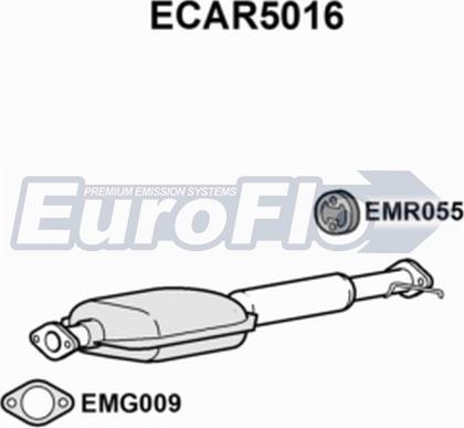 EuroFlo ECAR5016 - Каталізатор autocars.com.ua