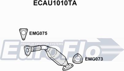 EuroFlo ECAU1010TA - Каталізатор autocars.com.ua