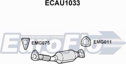 EuroFlo ECAU1033 - Каталізатор autocars.com.ua