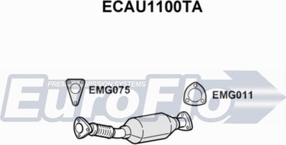 EuroFlo ECAU1100TA - Каталізатор autocars.com.ua