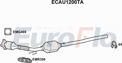 EuroFlo ECAU1200TA - Каталізатор autocars.com.ua