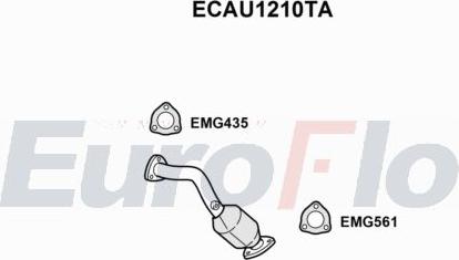 EuroFlo ECAU1210TA - Каталізатор autocars.com.ua