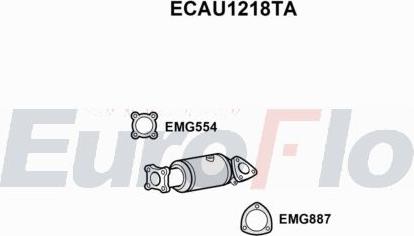 EuroFlo ECAU1218TA - Каталізатор autocars.com.ua