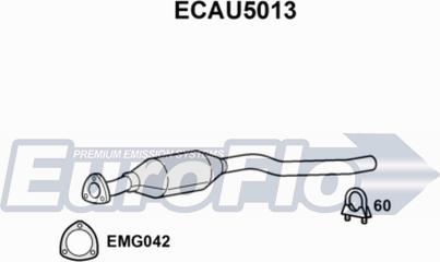 EuroFlo ECAU5013 - Каталізатор autocars.com.ua