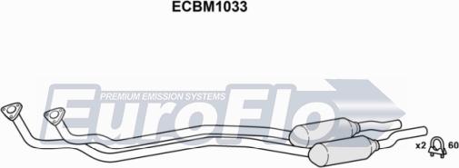 EuroFlo ECBM1033 - Каталізатор autocars.com.ua