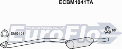 EuroFlo ECBM1041TA - Каталізатор autocars.com.ua