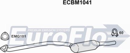 EuroFlo ECBM1041 - Каталізатор autocars.com.ua