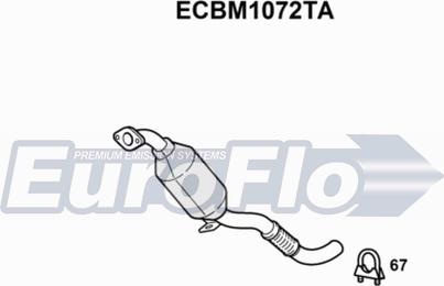 EuroFlo ECBM1072TA - Каталізатор autocars.com.ua