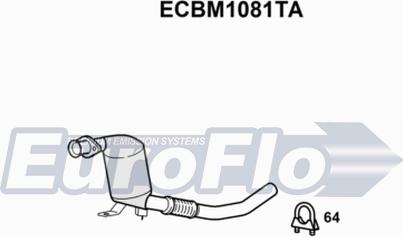 EuroFlo ECBM1081TA - Каталізатор autocars.com.ua