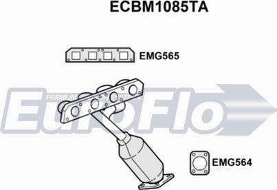 EuroFlo ECBM1085TA - Каталізатор autocars.com.ua