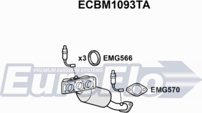 EuroFlo ECBM1093TA - Каталізатор autocars.com.ua