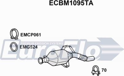 EuroFlo ECBM1095TA - Каталізатор autocars.com.ua