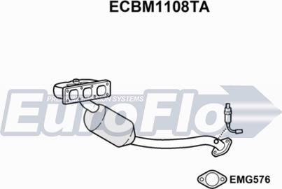 EuroFlo ECBM1108TA - Каталізатор autocars.com.ua