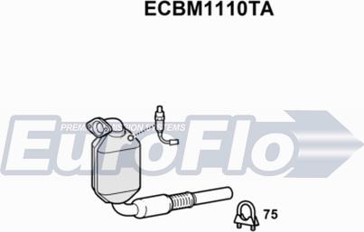 EuroFlo ECBM1110TA - Каталізатор autocars.com.ua