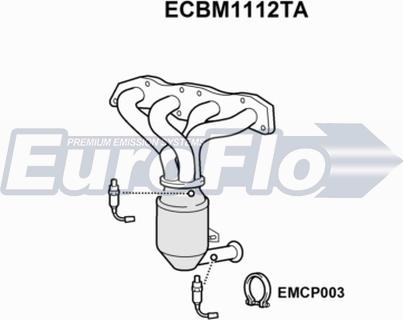 EuroFlo ECBM1112TA - Каталізатор autocars.com.ua