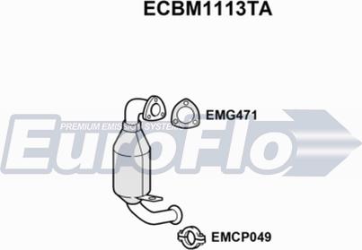 EuroFlo ECBM1113TA - Каталізатор autocars.com.ua