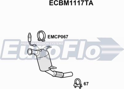 EuroFlo ECBM1117TA - Каталізатор autocars.com.ua