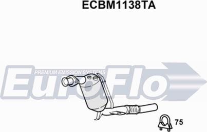 EuroFlo ECBM1138TA - Каталізатор autocars.com.ua