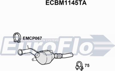 EuroFlo ECBM1145TA - Каталізатор autocars.com.ua