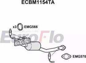 EuroFlo ECBM1154TA - Каталізатор autocars.com.ua