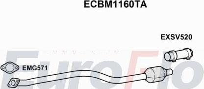 EuroFlo ECBM1160TA - Каталізатор autocars.com.ua