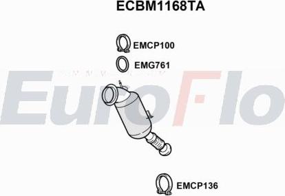 EuroFlo ECBM1168TA - Каталізатор autocars.com.ua