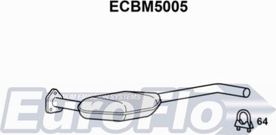 EuroFlo ECBM5005 - Каталізатор autocars.com.ua