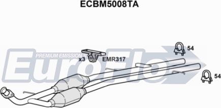 EuroFlo ECBM5008TA - Каталізатор autocars.com.ua