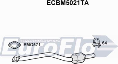 EuroFlo ECBM5021TA - Каталізатор autocars.com.ua