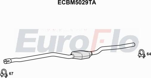 EuroFlo ECBM5029TA - Каталізатор autocars.com.ua