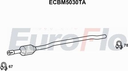 EuroFlo ECBM5030TA - Каталізатор autocars.com.ua