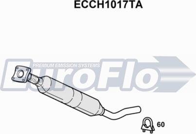 EuroFlo ECCH1017TA - Каталізатор autocars.com.ua