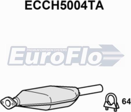 EuroFlo ECCH5004TA - Каталізатор autocars.com.ua