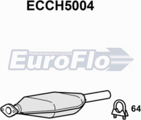 EuroFlo ECCH5004 - Каталізатор autocars.com.ua