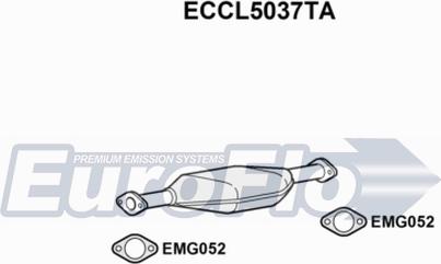 EuroFlo ECCL5037TA - Каталізатор autocars.com.ua
