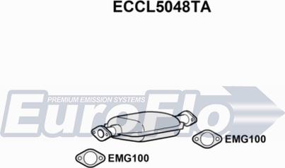 EuroFlo ECCL5048TA - Каталізатор autocars.com.ua