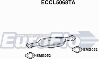 EuroFlo ECCL5068TA - Каталізатор autocars.com.ua