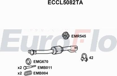 EuroFlo ECCL5082TA - Каталізатор autocars.com.ua