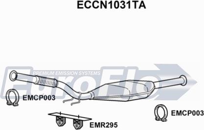 EuroFlo ECCN1031TA - Каталізатор autocars.com.ua