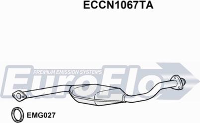 EuroFlo ECCN1067TA - Каталізатор autocars.com.ua