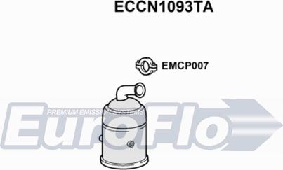 EuroFlo ECCN1093TA - Каталізатор autocars.com.ua