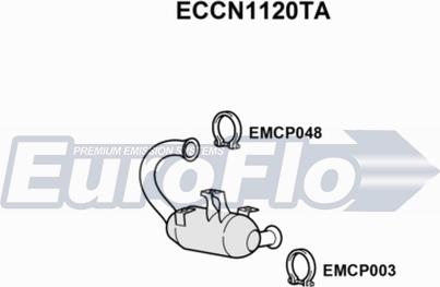 EuroFlo ECCN1120TA - Каталізатор autocars.com.ua