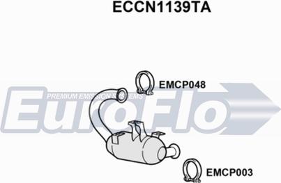 EuroFlo ECCN1139TA - Каталізатор autocars.com.ua