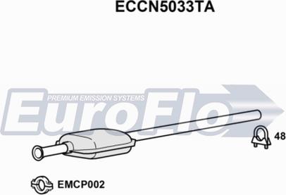 EuroFlo ECCN5033TA - Каталізатор autocars.com.ua