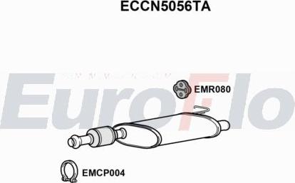 EuroFlo ECCN5056TA - Каталізатор autocars.com.ua