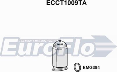 EuroFlo ECCT1009TA - Каталізатор autocars.com.ua