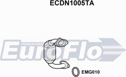 EuroFlo ECDN1005TA - Каталізатор autocars.com.ua